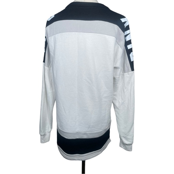 PINK VS XS Sweatshirt Crewneck Sweater Victorias Secret Love Pink Oversized Tops - Picture 7 of 13